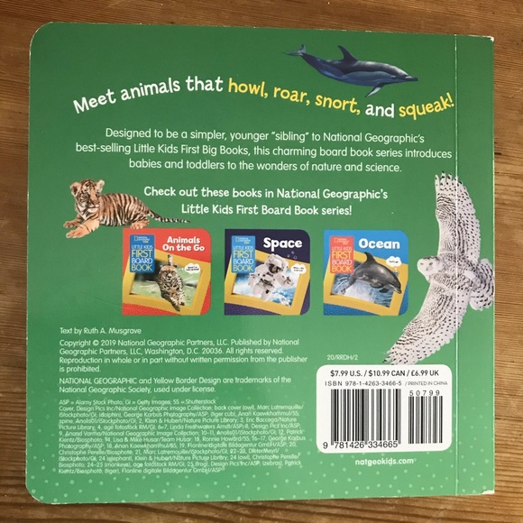 Board Books Lot 3 Panda Nat Geo Chicka Boom Alpha - Picture 8 of 14